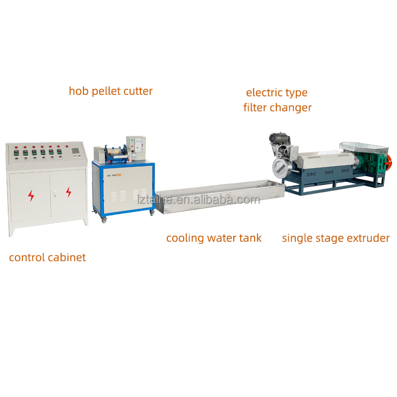 Video Outgoing-Inspection Customized Plastic Granules Making Machine PE PP Film