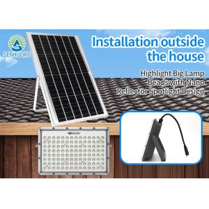 High Lumens Solar LED Flood Light IP65 Waterproof For Garden Outdoor