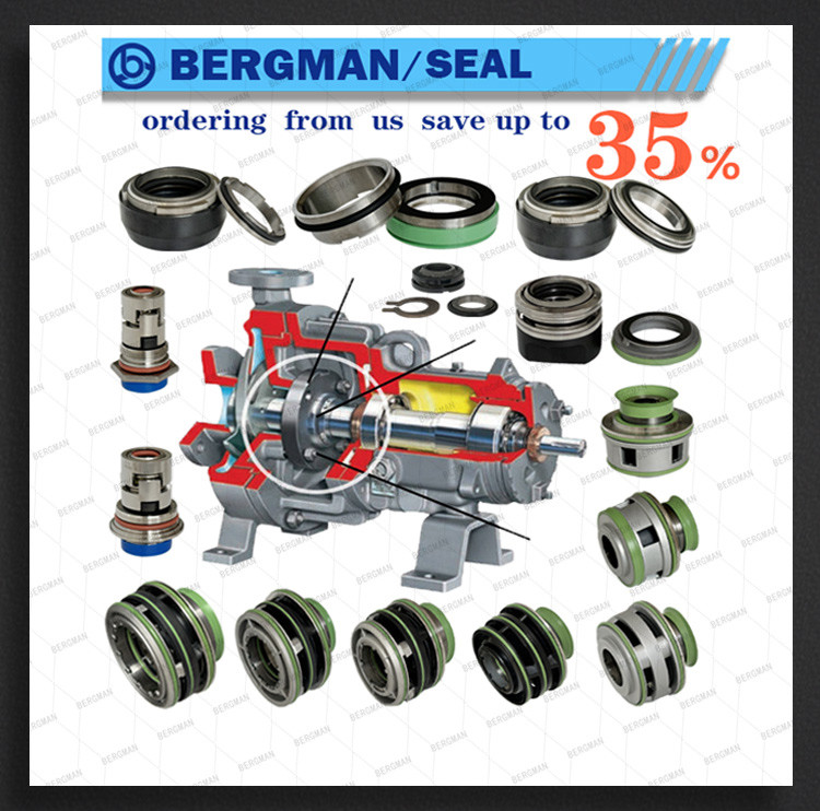 BERGMAN Replace Flygt Pump Seal FWL-105mm 3312 3351 3400 3501 3531 7084 7121 Lower Sealing Mechanical Seal