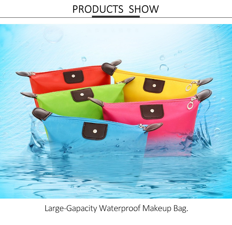 Customizable Eco Friendly Polyester Makeup Cosmetic Bags