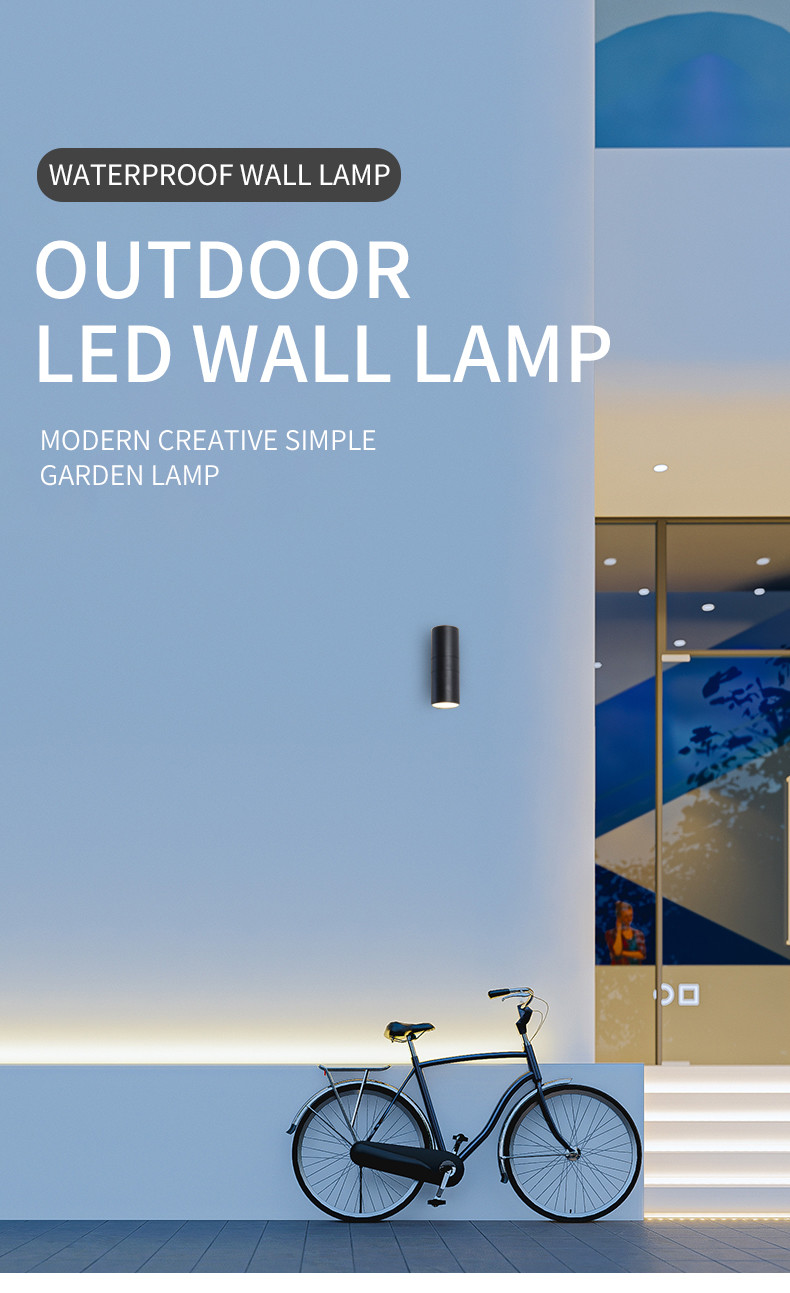 Double Head Shell E27 Simple Modern Garden Lamp LED Waterproof