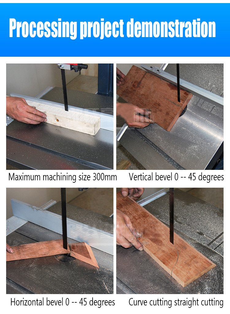 Woodworking Vertical Saw Cutting Band Saw Sawing Machine for Woodworking Results