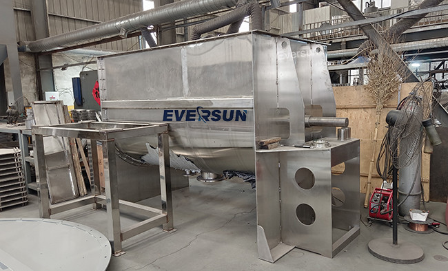 Industrial Carbon Steel / Stainless Steel Ribbon Blender Machine Noise 80dB
