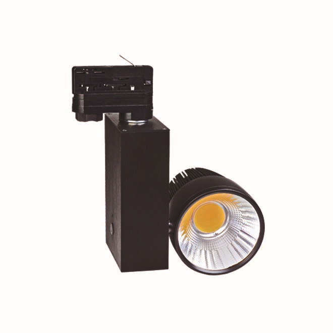 TIWIN Top Quality High CRI High Power Black Commercial 52W COB Gallery LED track lighting 50w for Stores,