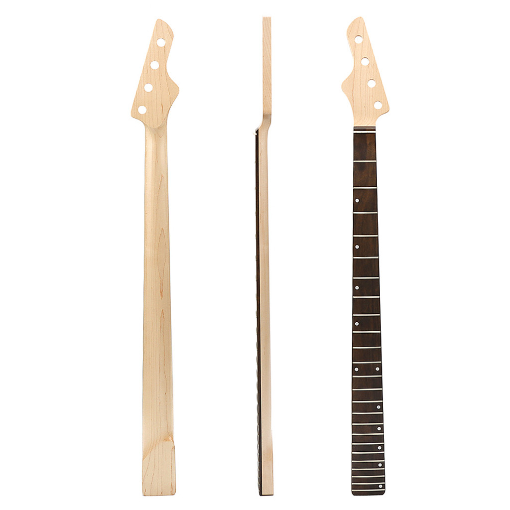 4 Strings 24 Frets Jass Bass Guitar Neck 33.77 Inch Rosewood Maple Wood Satin Finish