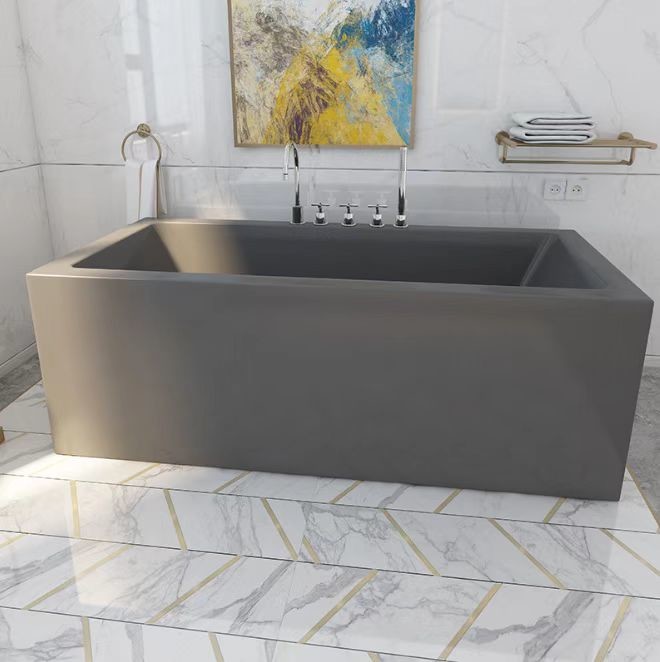 1.7m White Gloss Acrylic Freestanding Bathtub Chromed Contemporary Soaking Tub
