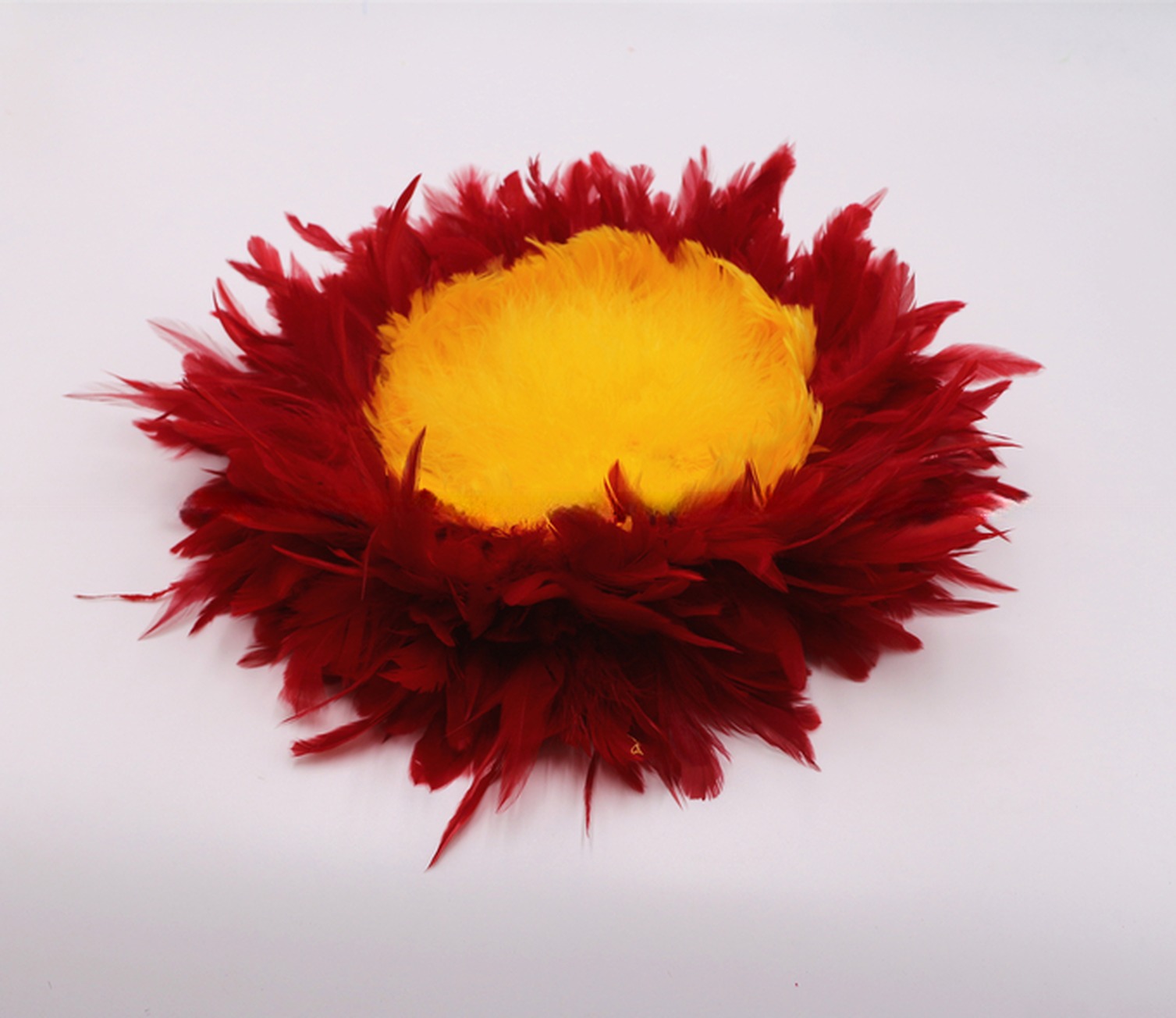30*30 cm Handmade Hawaiian Feather Rattles Dyed Pattern Design