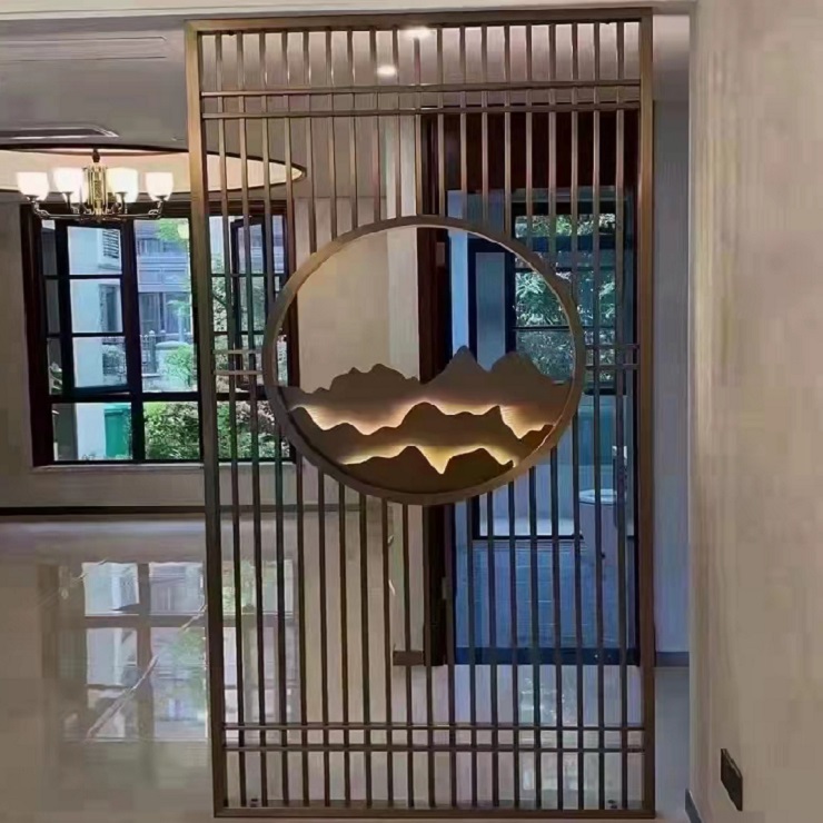 Metal frame wall panel hanging decoration room divider