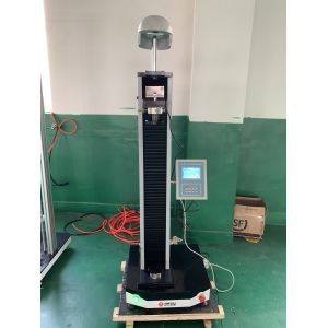 Single Column Helmet Testing Equipment With PLC Touch Screen