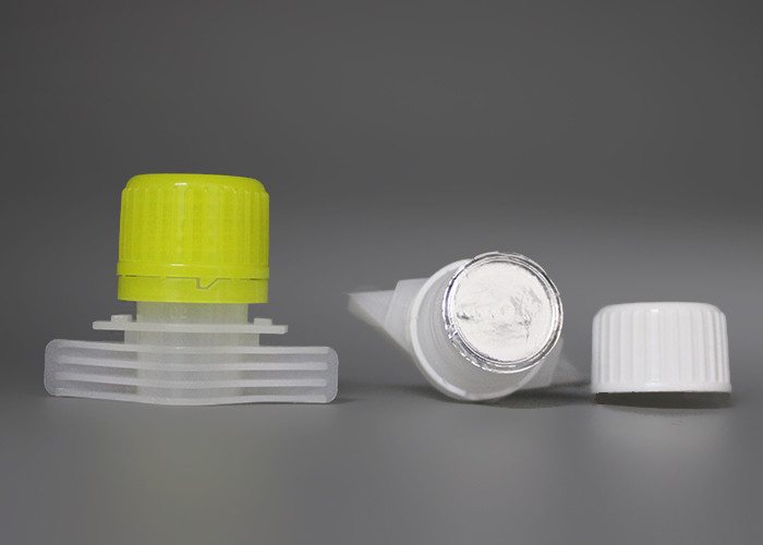 16mm Pour Spout Caps With Aluminum Seal Liner For Standing Jelly Bag