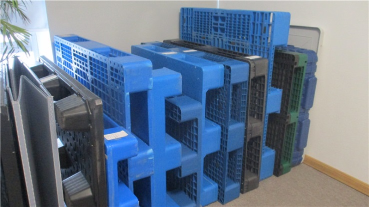 Large industrial logistics transportation heavy-duty collapsible plastic pallet box for storage