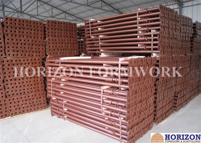 Internal Thread Scaffolding Steel Prop 3.5m With Cast Handle Painting Surface