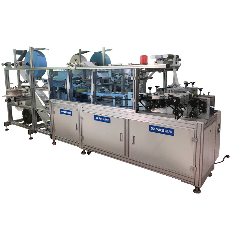 Fair Speed 3 Ply Face Mask Making Machine 500Pcs/Min With Elastic Bandage