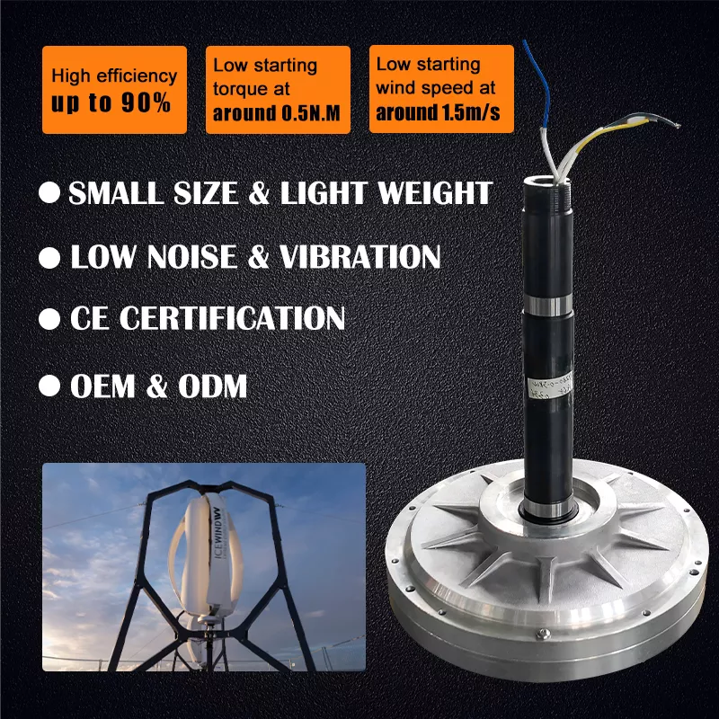H Type Vertical Axis Wind Generators Fan Turbine 3kw 5kw Wind Power Generation System