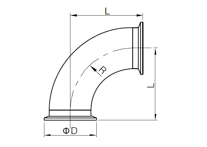 tri-Clamped Elbow 90