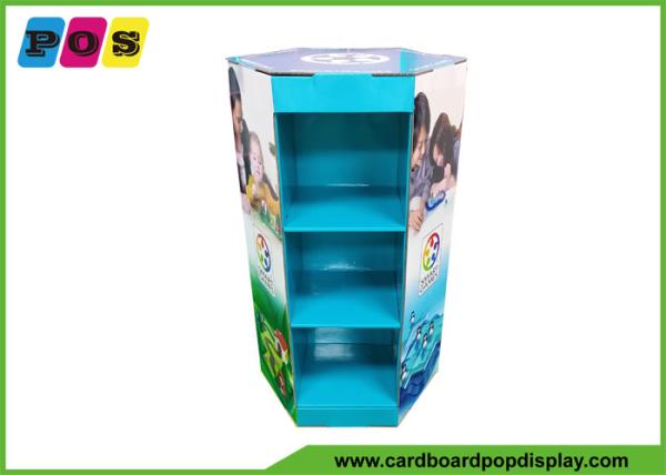 Quality Corrugated Cardboard Four Shelf Display Stable For Games and Puzzles FL210 for sale