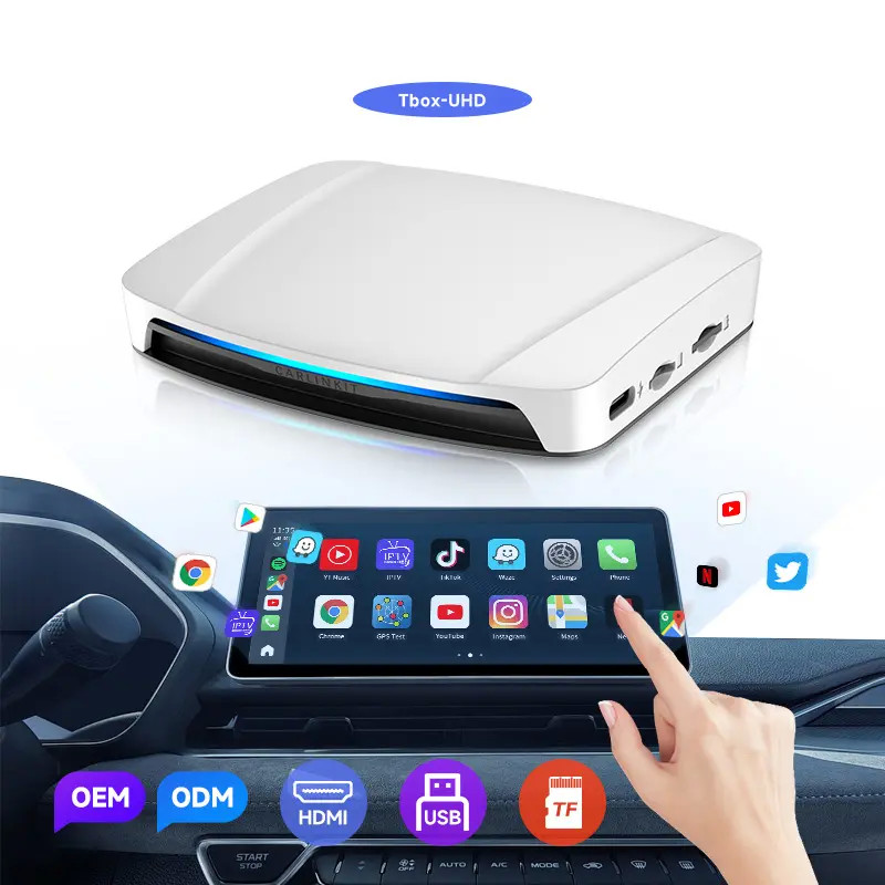 Carplay Andriod Auto to Multi Media - SDM660 Multimedia Andriod & Carplay 64Gb T-Box UHD Wireless Ai Box Youtube Netflix