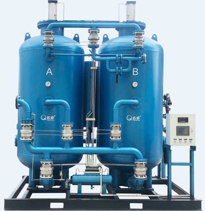 Twin Tower Nitrogen Generator With Purity 98% , 6 bar Refrigerated Air Dryer 1