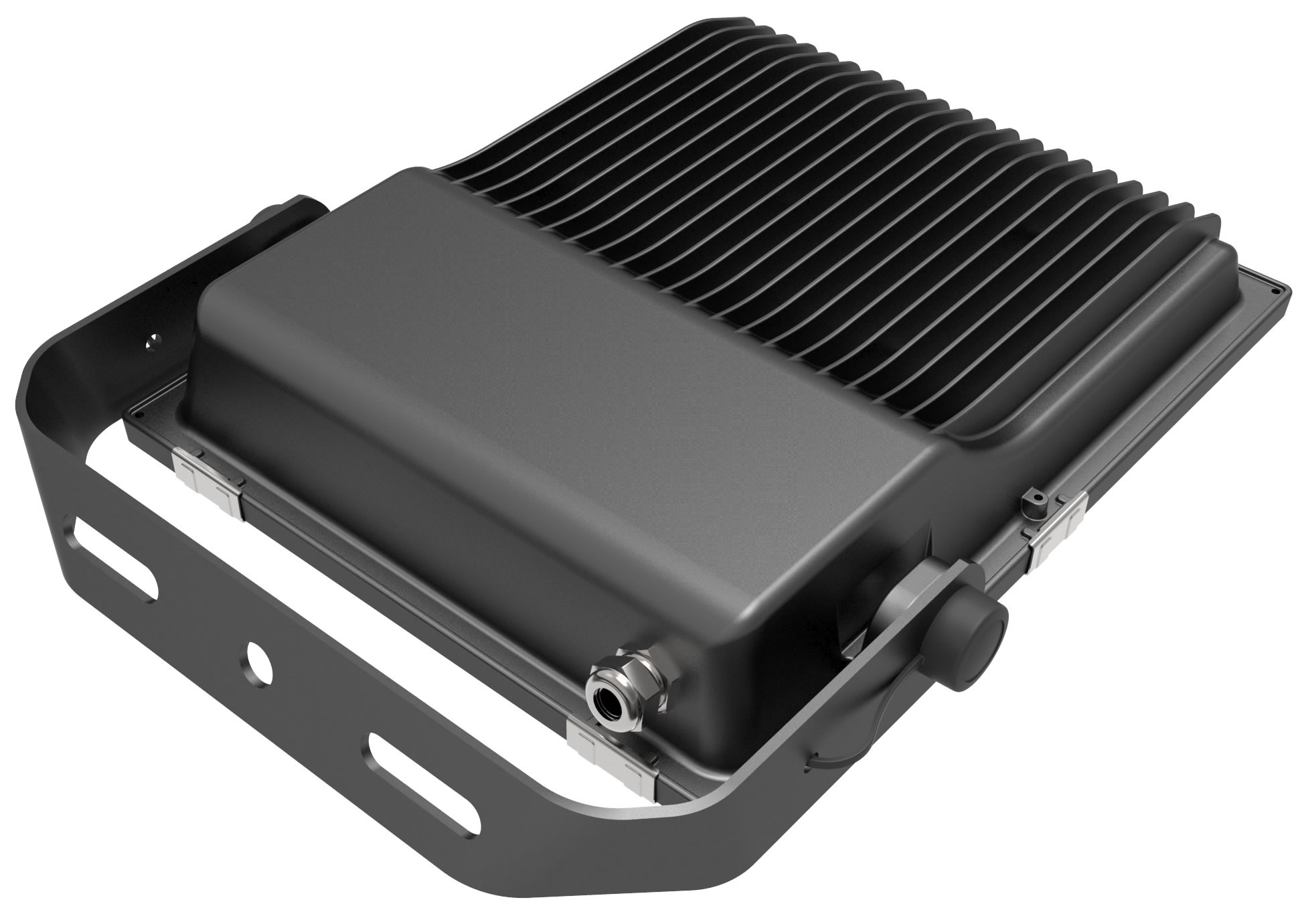 Pure White Outdoor LED Flood Lights Fixtures With Black Shell