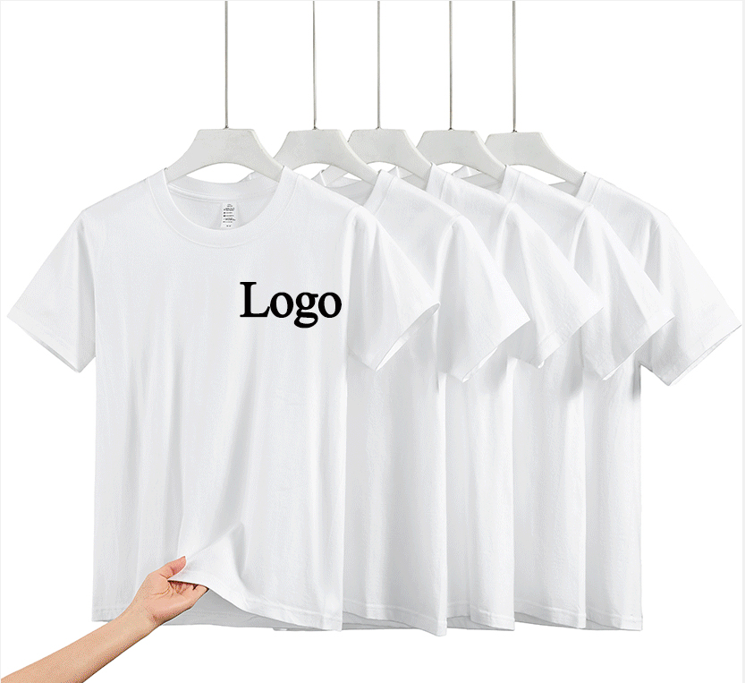 Thick Print 220 Gsm Blank Custom Bland Blank White T Shirts Bulk Casual Daily Life Occasion
