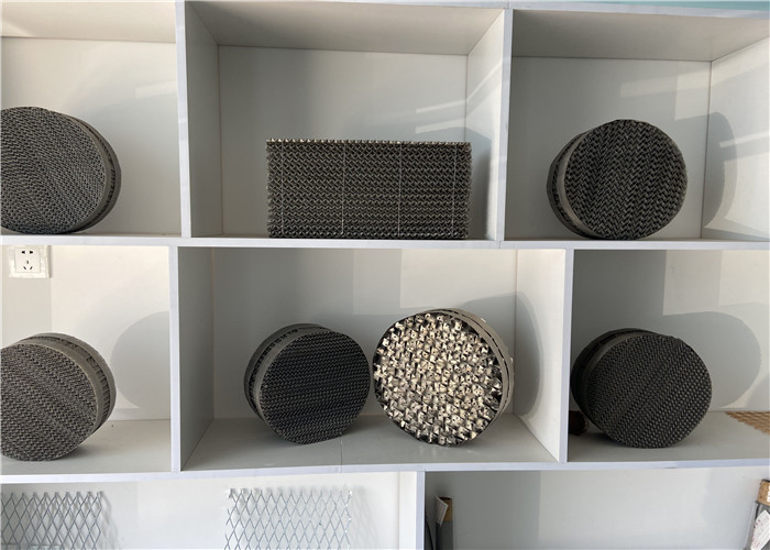 Mass Transfer Media Knitted Wire Mesh 500y Metal Tower Packing For Distillation Column