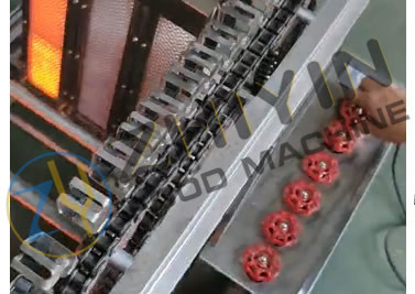 Adjustable speed barbecue machine automatic barbecue electromechanical heating liquefied gas heating custom