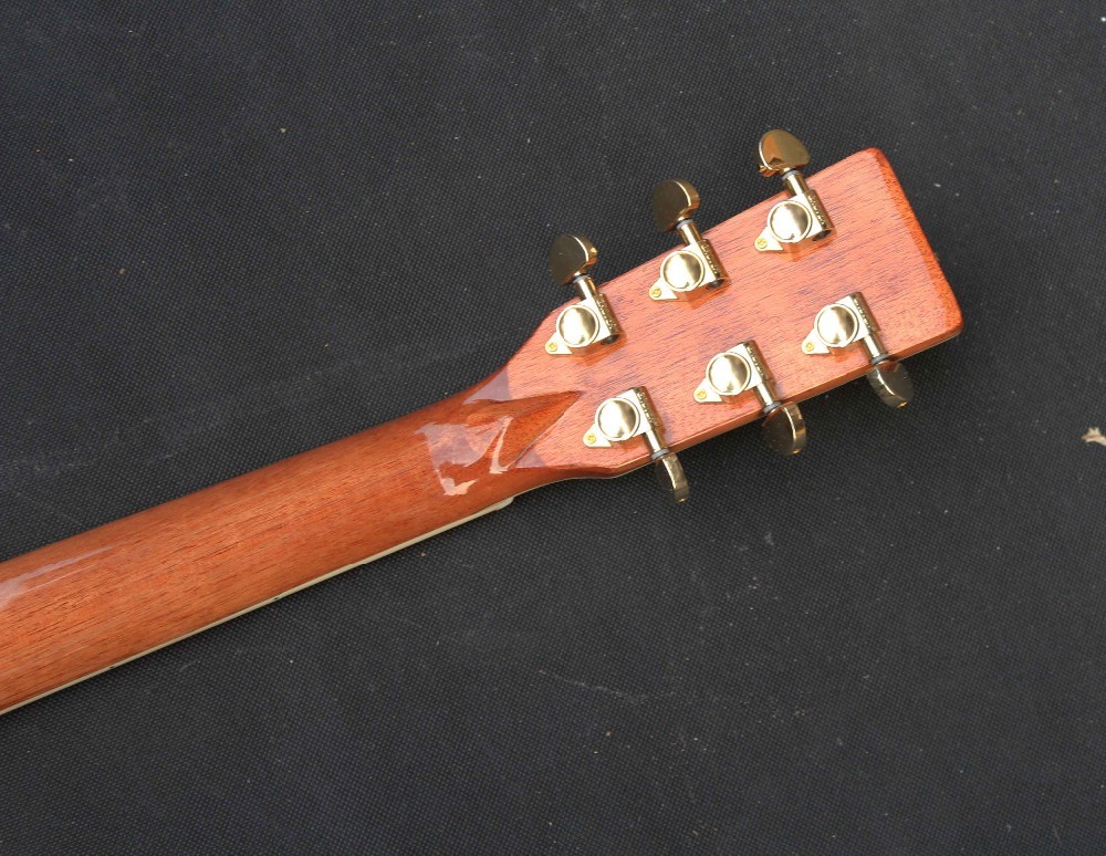 Handmade Deluxe solid koa wood Acoustic guitar, acoustic Guitarra, solid koa wood with abalone inlay