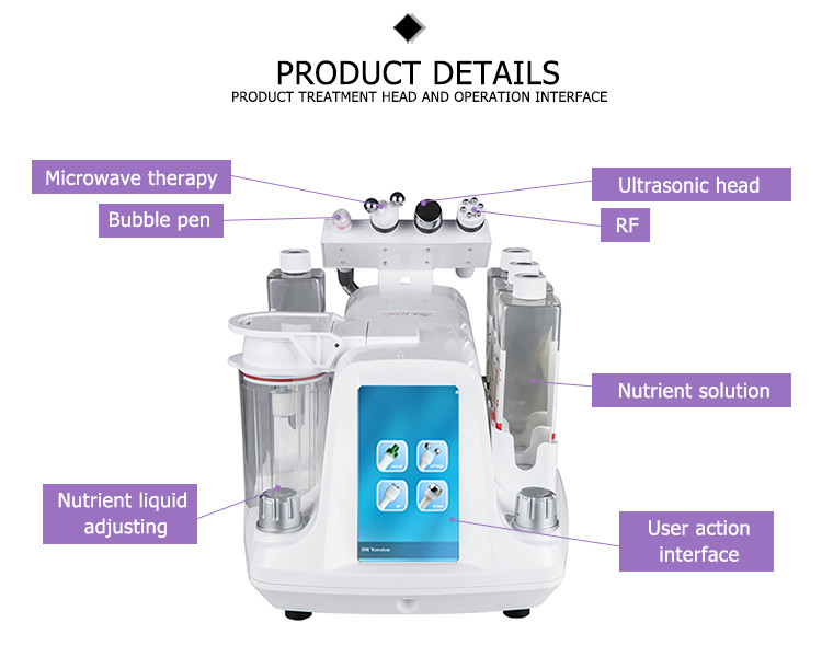 2021multifunction bubble skin analyzer hydra suction lift clean hydro aqua facial machine for skin