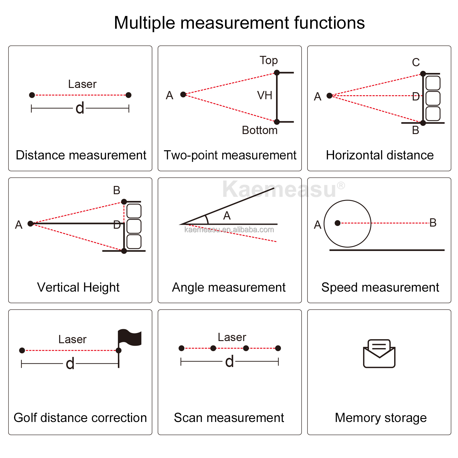 1000M Digital golf rangefinder hunting telescope laser rangefinder with magnet function rangefinder