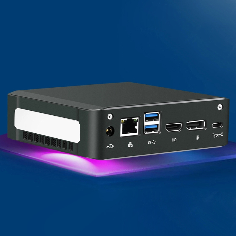 Core I7 Mini Desktop Pc Windows 10 Motherboard Small Size Connect To Dual Display