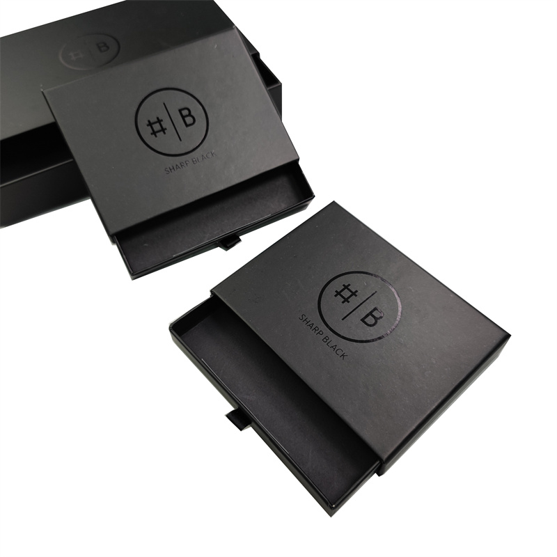 Luxury Black Magnetic Sealing Gift Box with Matte Finish and Paperboard Material
