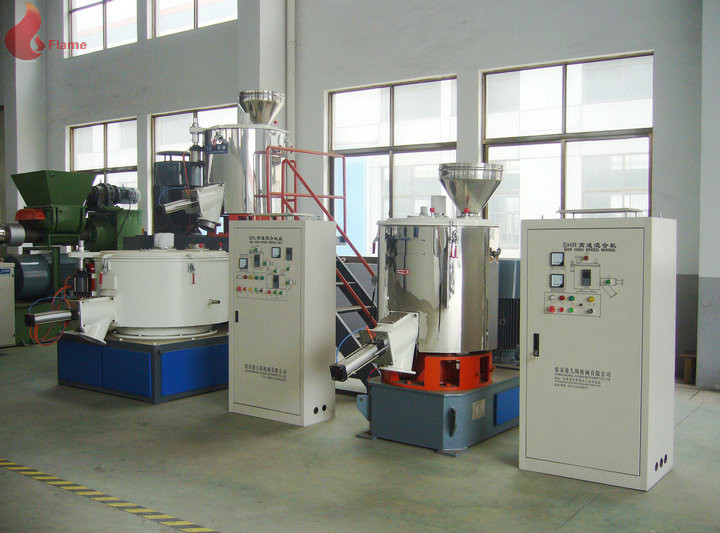 Water Cooling High Speed pvc mixer machine , 304 Stainless Vertical Mixer Unit