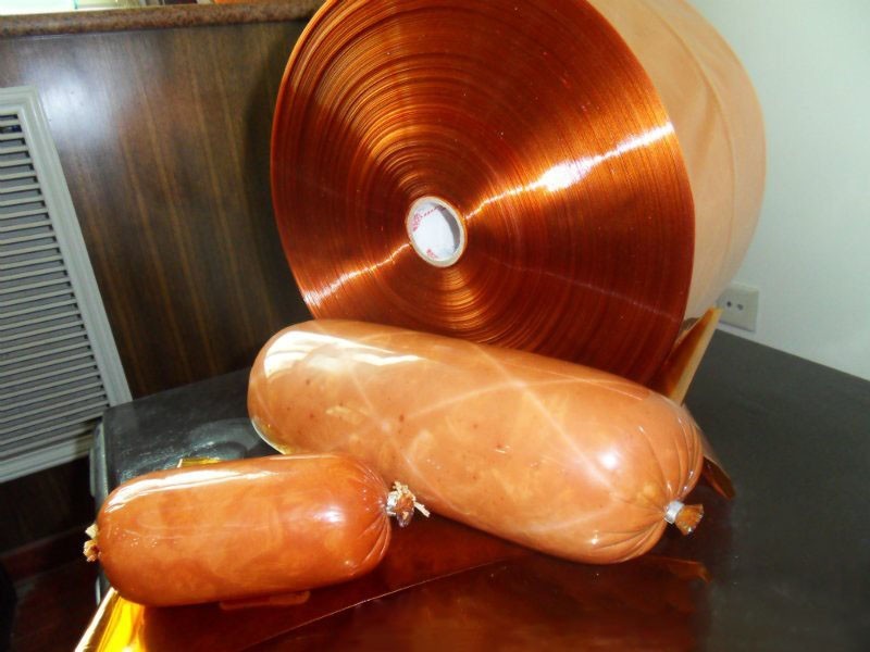 Printed Cooked Easy Peeling PVDC Plastic Sausage Casing Film