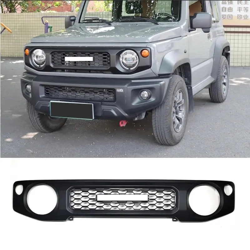 2018-2021 SUZUKI Jimny 4x4 Offroad Parts Chrocal Grey Grille Mesh Grill with Letters