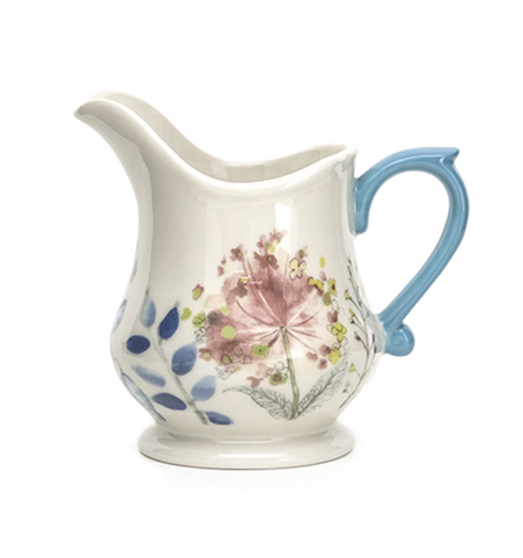 Modern Kitchen Sugar And Creamer Set Container Decal In Glaze Ceramic Restaurant With Lid And Holder