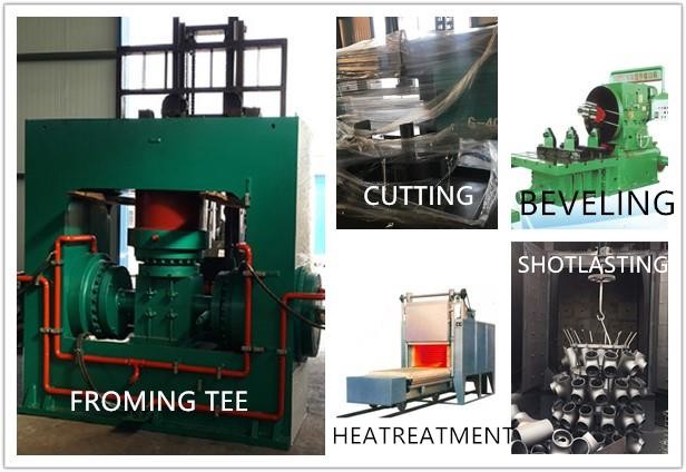 Hydraulic Pipe Fitting Tee Forming Machine With 650mm Main Cylinder ID