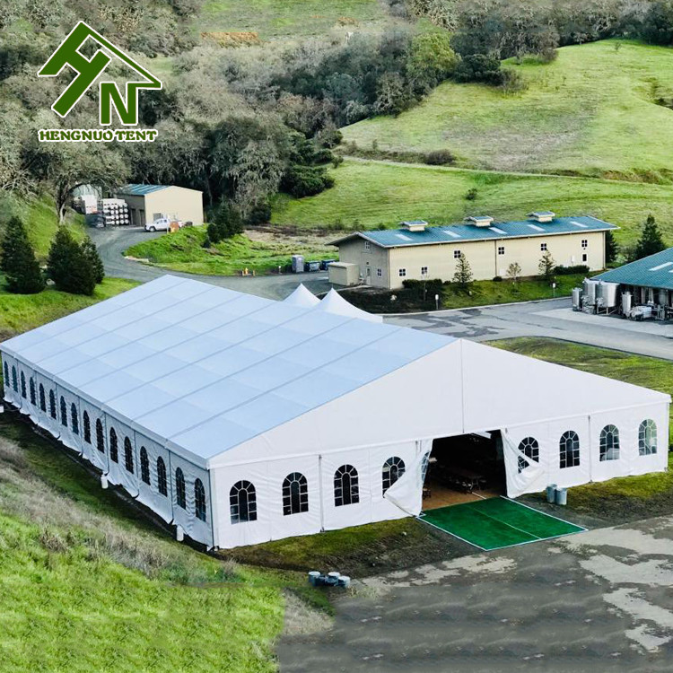 Aluminum Frame Banquet Marquee Luxury Party Tent 20m Wide Span