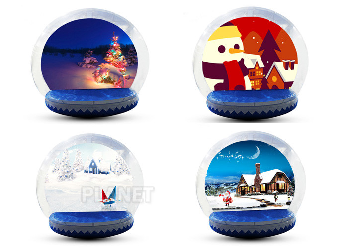 Fire Proof Inflatable Human Size Snow Globe For Party , Event Decoration