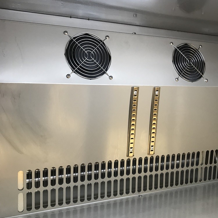 Fan Cooling Single Glass Door Bar Fridge , Stainless Steel Bar Glass Cooler