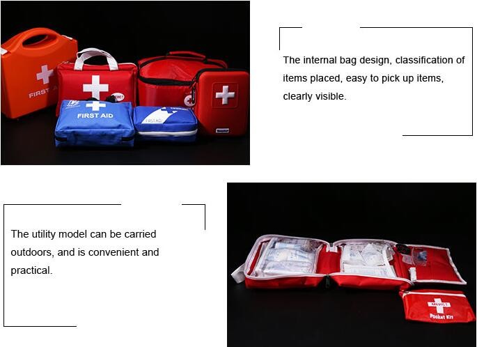 Waterproof first aid pouch mini portable first aid kit first aid bag, All purpose earthquake disaster survival backpack