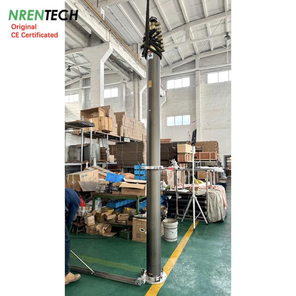20m lockable pneumatic telescopic mast 30kg payloads-3.7m closed height-for