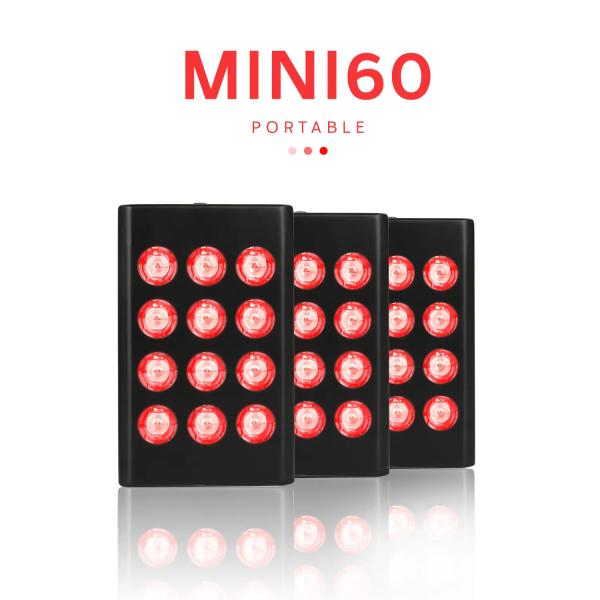 MINI 60 660nm 850nm Red Infrared Led Light Therapy Device Facial Skin Care Anti