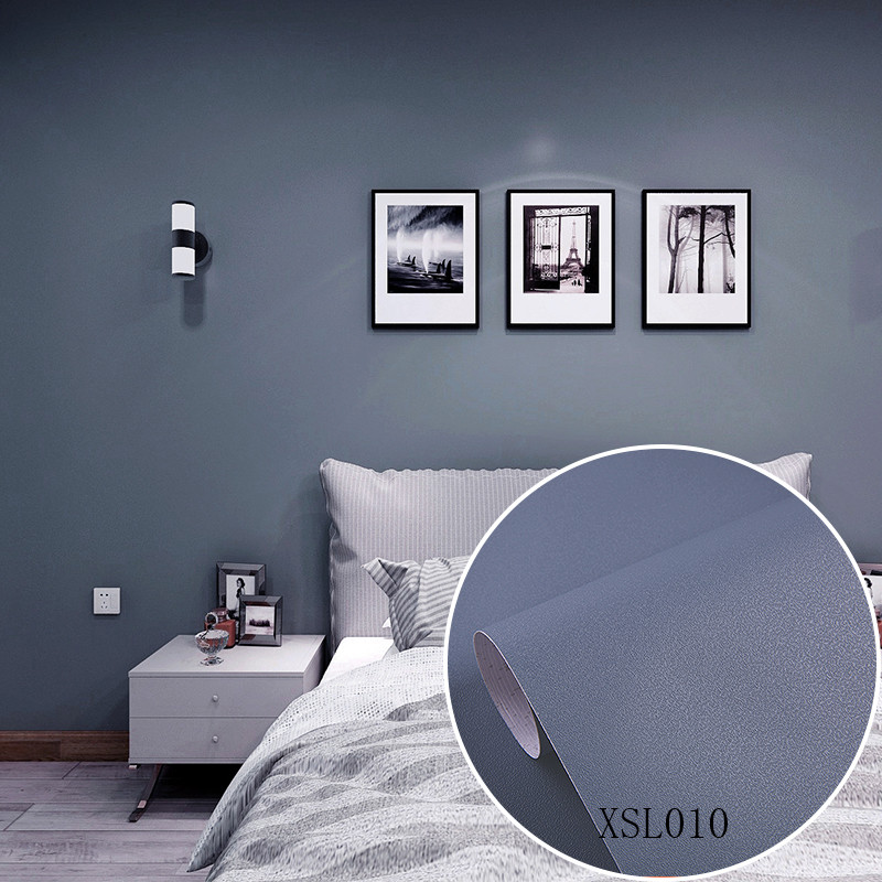 Solid Color Sand Surface PVC 3D Wallpaper for Hotel Interior Decoration Orange 0.18mm-0.21mm Thickness