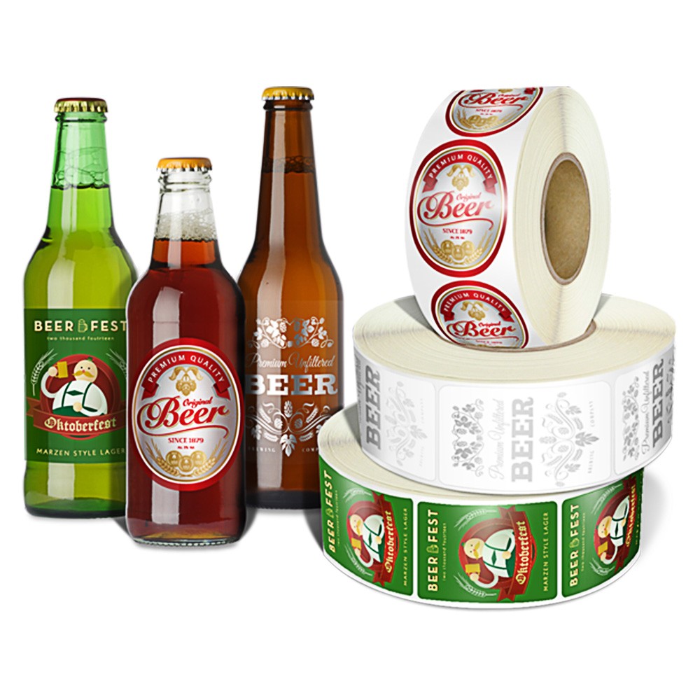 CMYK printing Adhesive Vinyl Stickers For Frozen Food Jar