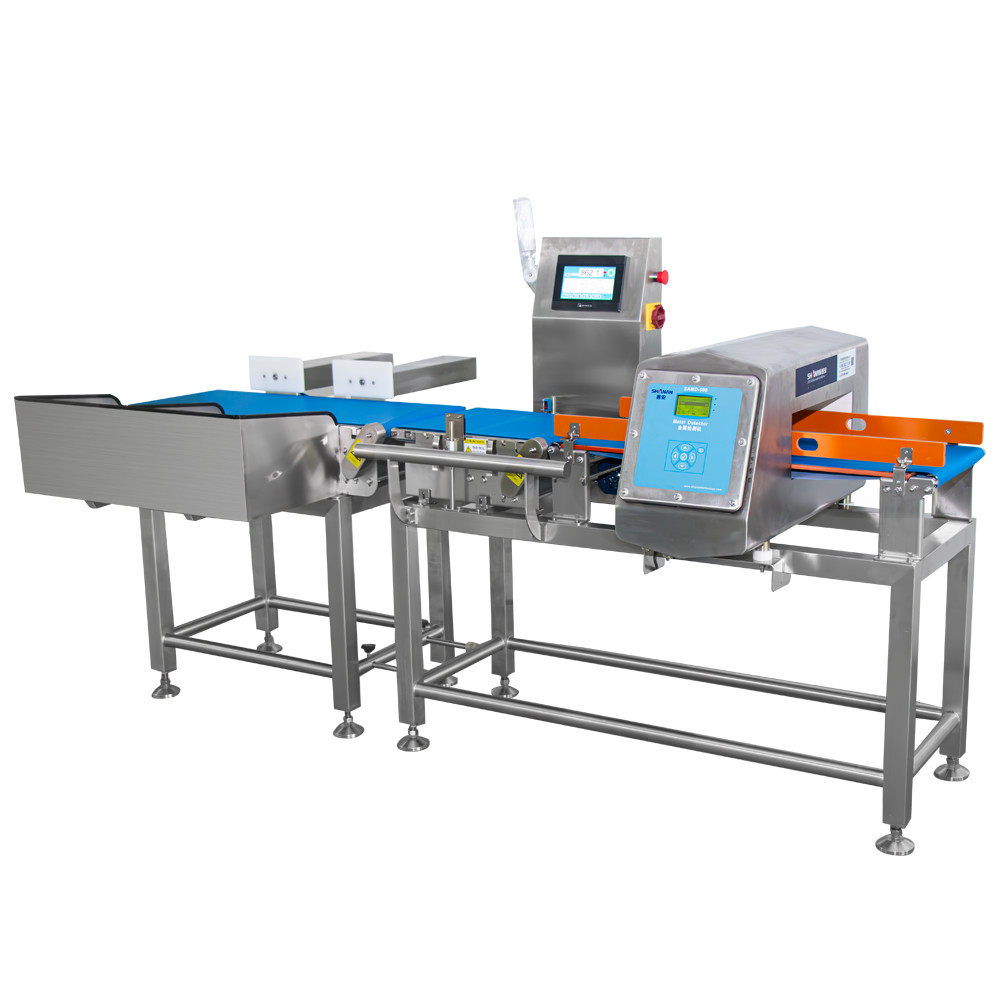 110V-220V Stainless Steel Check Weigher And Metal Detector Combo With 8 Inch Touch Screen