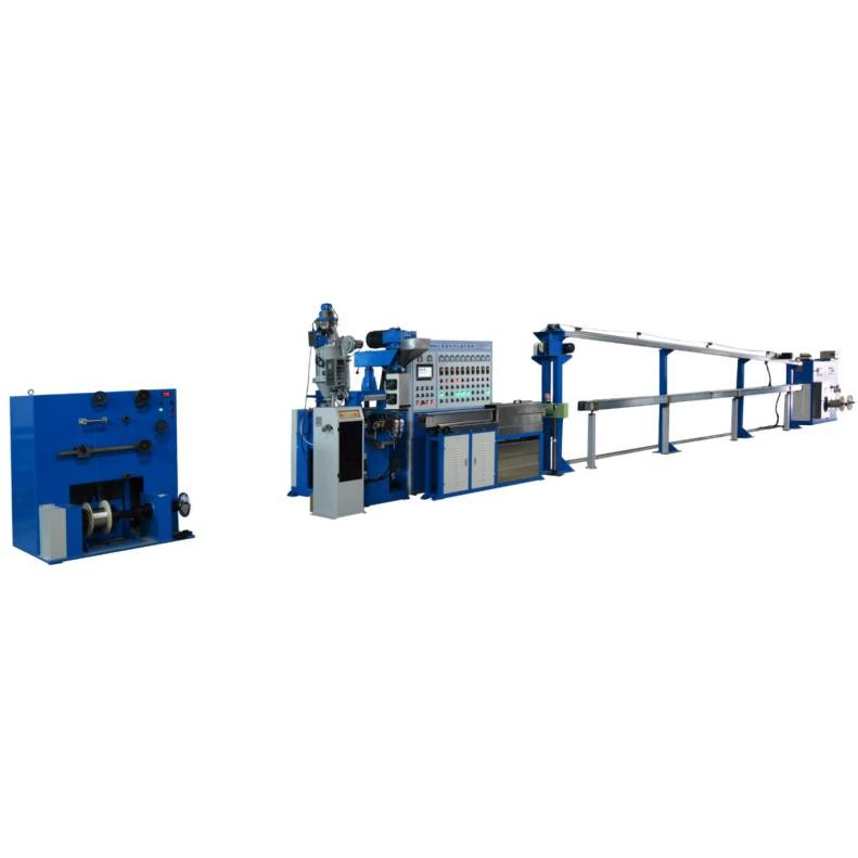 Chemical Foaming Wire Cable Extruder Machine Double Layers Extrusion Line