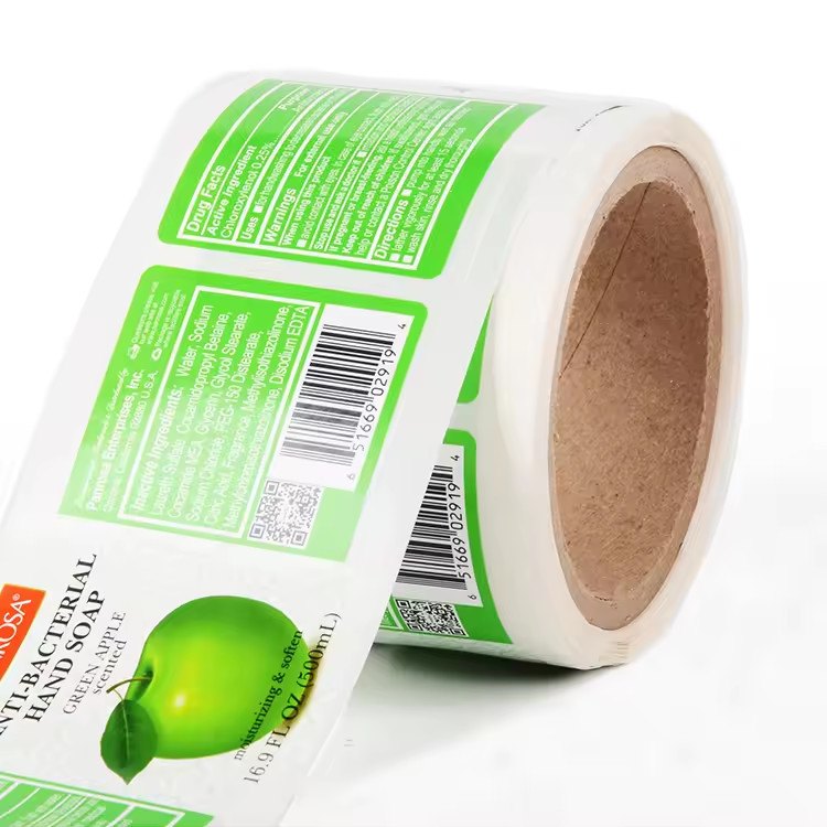 Glossy Finish Anti Counterfeiting Label With Permanent Waterproof Adhesive
