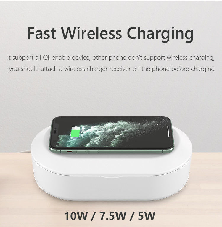 3 In 1 5V 2A 7.5W EPA UV Cell Phone Sanitizer Box
