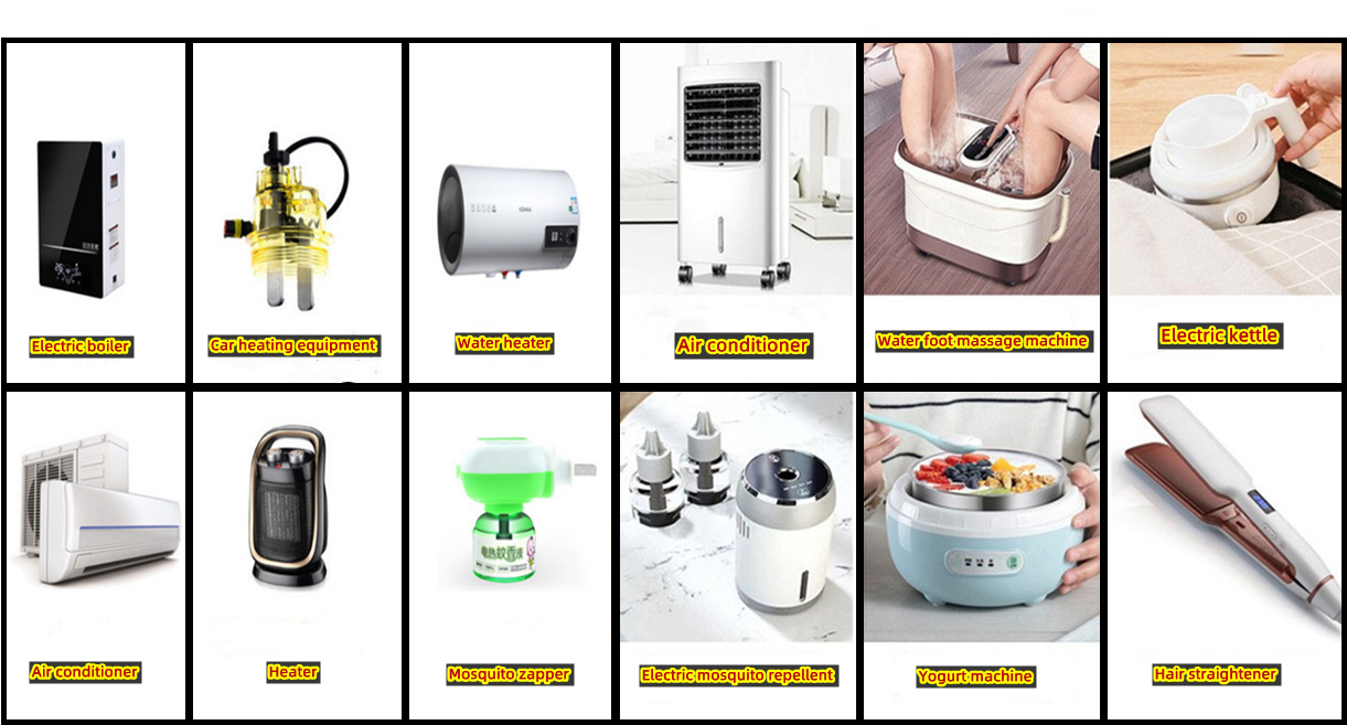 PTC Heater , Air Conditioner Humidifier Heating Element, Aluminum Shell PTC Heater, Foot Bath, Facial Steamer, Household