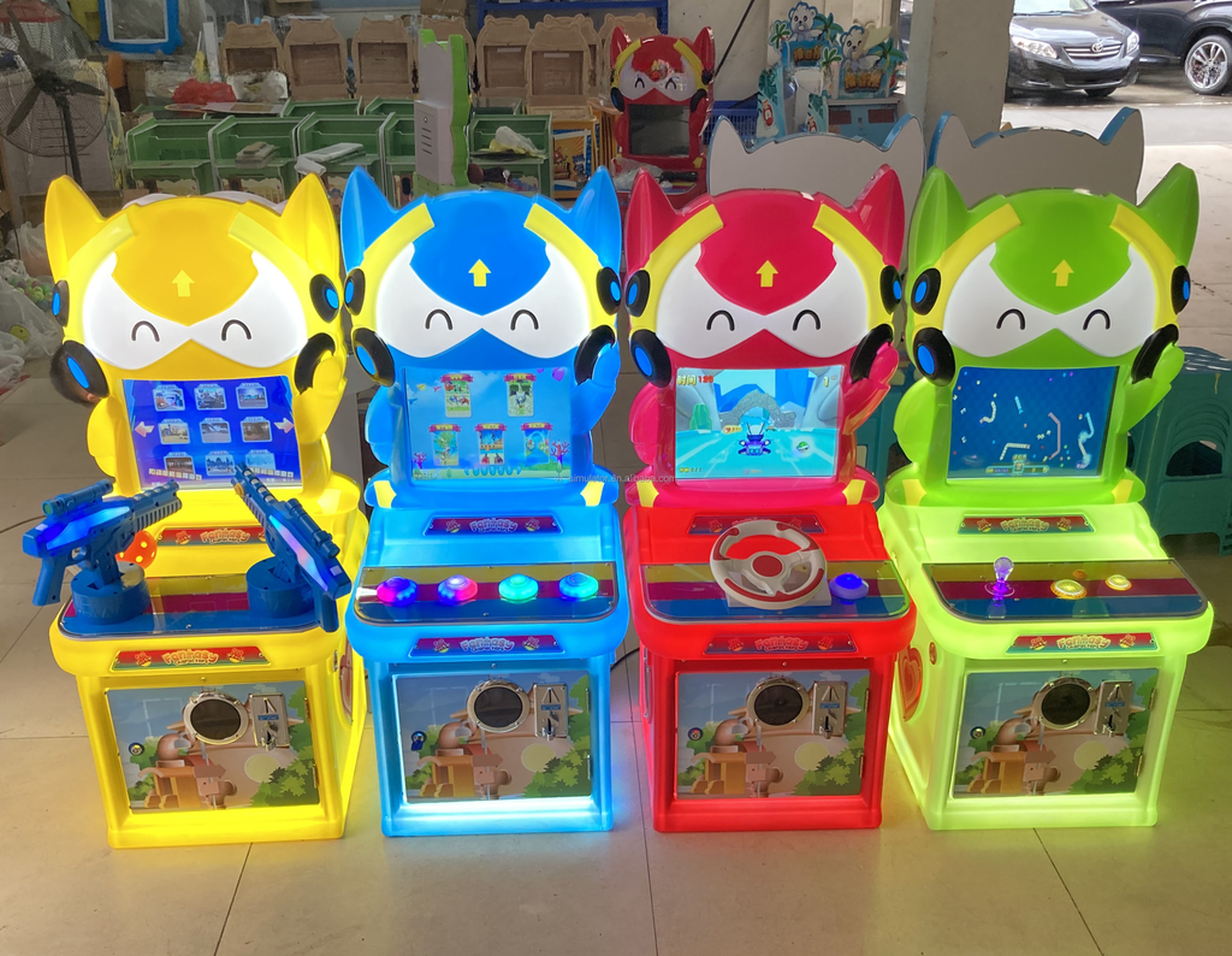 Dreamland indoor game center coin operated video interactive gaming children arcade machines for sale